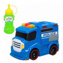 imagen 1 de camión burbujas eléctrico - luz y sonido - policia