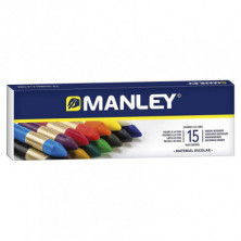 CERAS MANLEY COLORES SURTIDOS ESTUCHE DE 15 U