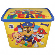 Imagen caja click paw patrol boy plain 23 litros