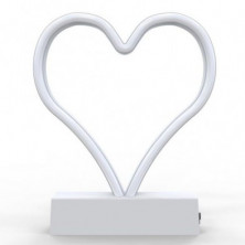 Imagen lámpara neon corazón 30x14x2.5cm