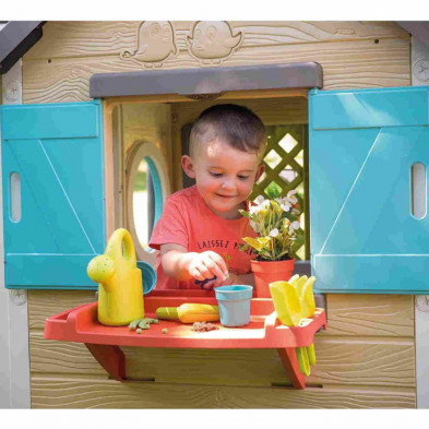 imagen 4 de casita infantil garden house con accesorios smoby