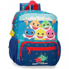 Imagen mochila baby shark happy family 28cm adaptable