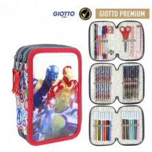 Imagen plumier triple giotto premium metalizada avengers