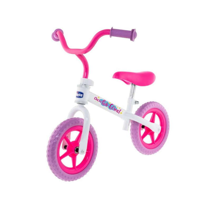 Imagen bicicleta sin pedales rosa first bike chicco