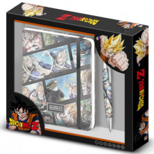 SET DE PAPELERÍA DIARIO Y BOLÍGRAFO DRAGON BALL