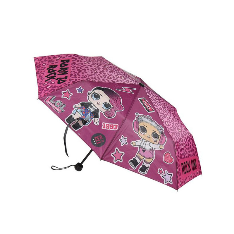 Imagen paraguas manual plegable lol rosa