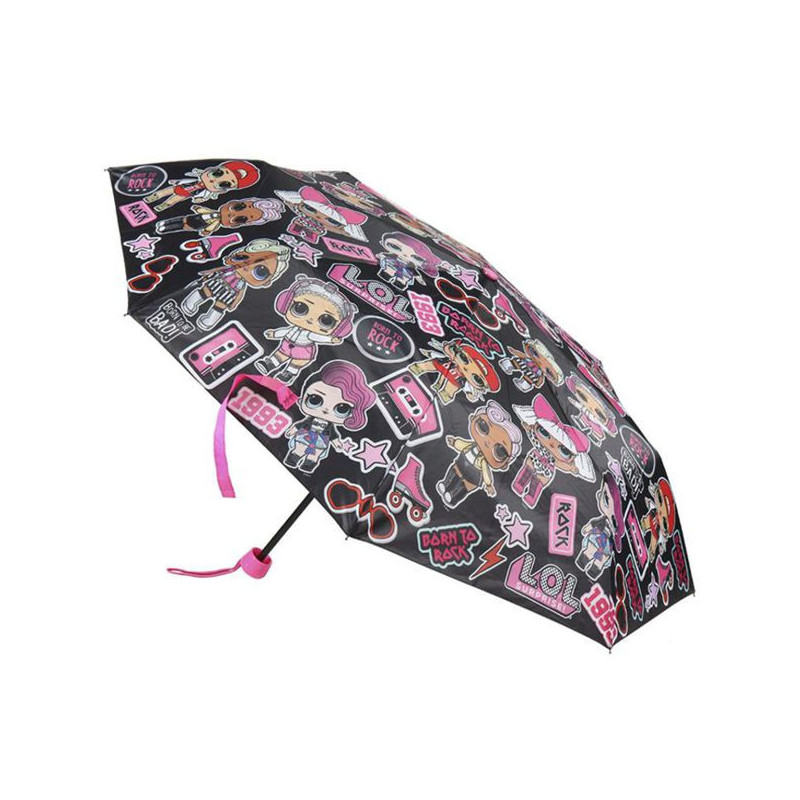 Imagen paraguas manual plegable lol rosa