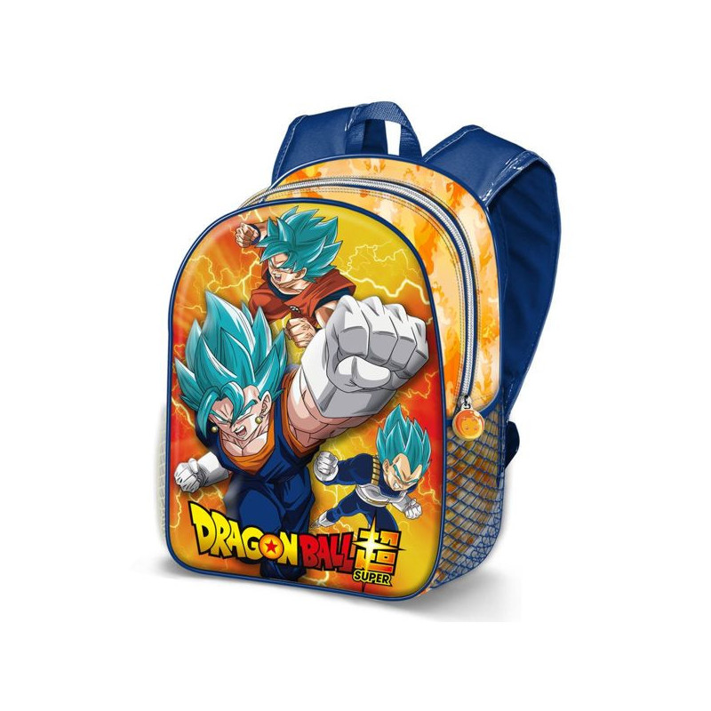 Imagen mochila pequeña 3d dragon ball super vegeto azul