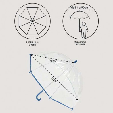 imagen 3 de paraguas manual poe minnie
