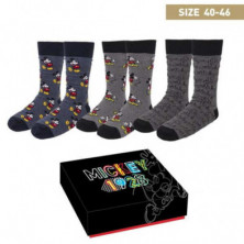Imagen pack calcetines 3 piezas mickey mouse talla 40 46