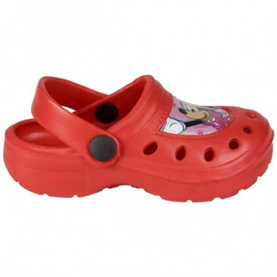 imagen 1 de zuecos minnie mouse rojos talla 24/25