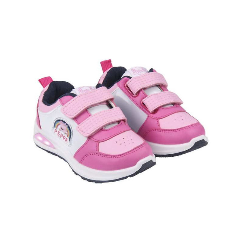 Imagen zapatillas deportivas con led peppa pig talla 22