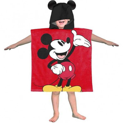 imagen 1 de poncho toalla algodon mickey mouse