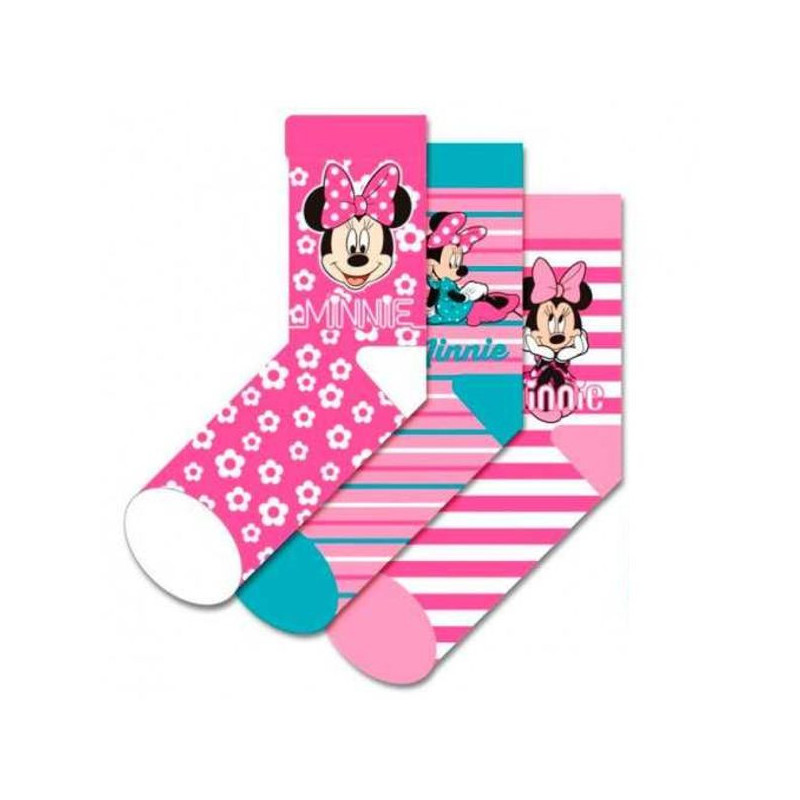 Imagen pack 3 calcetines minnie mouse 19/22