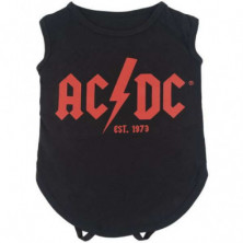 Imagen camiseta perro single jersey acdc t. xxs