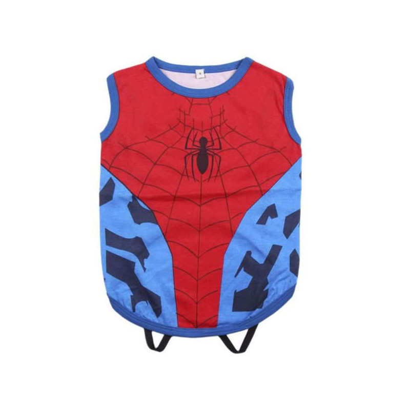 Imagen camiseta perro single jersey spiderman t. xxs
