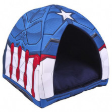 CUEVA CAMA PARA MASCOTAS CAPITAN AMERICA MARVEL