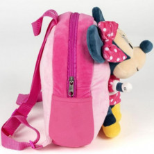 imagen 3 de mochila guarderia con peluche minnie mouse disney