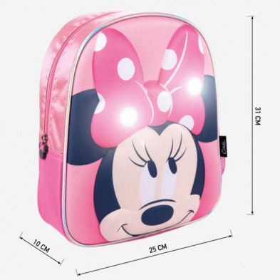 imagen 2 de mochila infantil luces minnie mouse disney