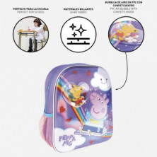 imagen 3 de mochila infantil confetti peppa pig