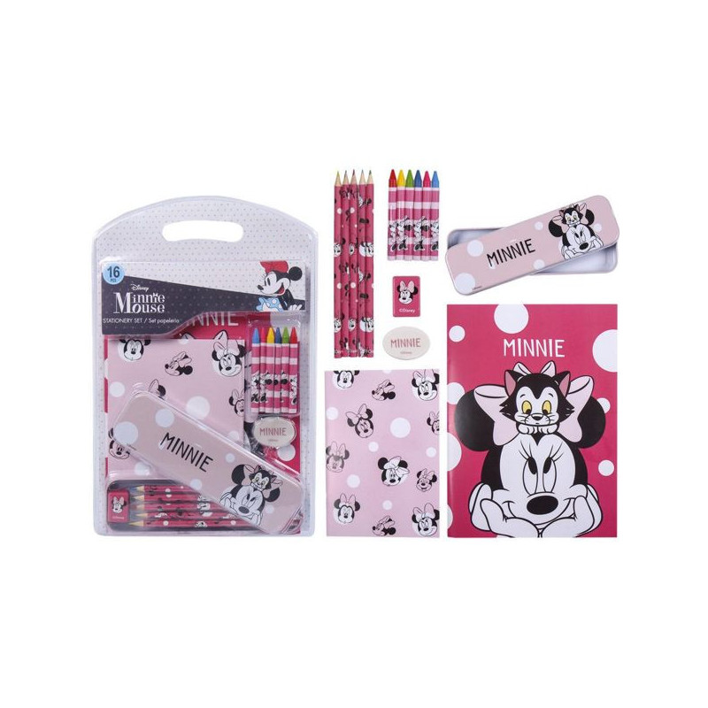 Imagen set de papelería escolar minnie mouse disney