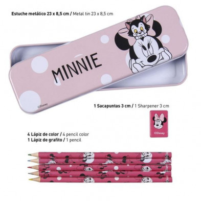 imagen 4 de set de papelería escolar minnie mouse disney