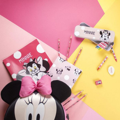 imagen 6 de set de papelería escolar minnie mouse disney