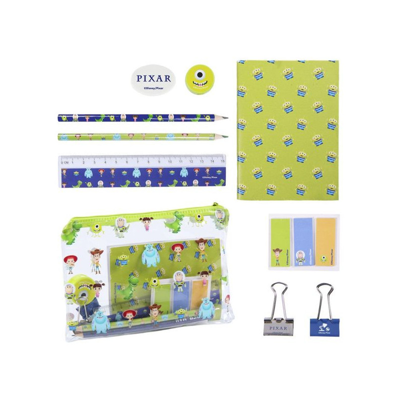 Imagen set de papelería escolar pixar Imagen set de papelería escolar pixar