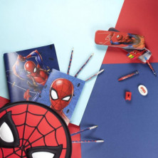 imagen 6 de set de papelería escolar spiderman marvel