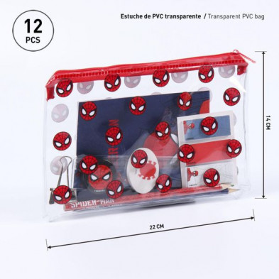 imagen 1 de set de papelería escolar spiderman marvel