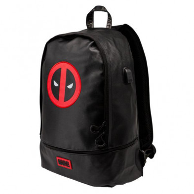 Imagen mochila deadpool rebel negro 33x46x17cm