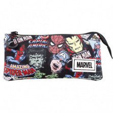 Imagen portatodo triple marvel 11x23.5x5cm