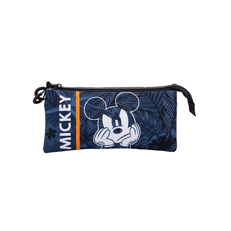 Imagen portatodo triple mickey mouse azul 11x23.5x5cm Imagen portatodo triple mickey mouse azul 11x23.5x5cm