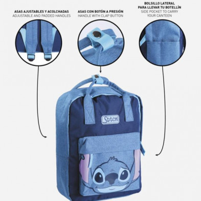 imagen 3 de mochila casual moda asas stitch
