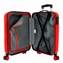 imagen 2 de trolley abs 55cm spiderman geo rojo 4 ruedas
