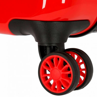 imagen 6 de trolley abs 55cm spiderman geo rojo 4 ruedas