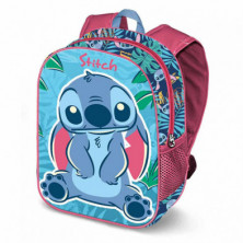 MOCHILA 3D LILO Y STITCH PREESCOLAR 26X31X11CM