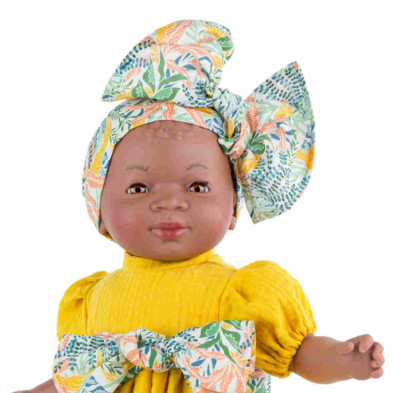 imagen 1 de bebé maría 45cm estuche vestido amarillo