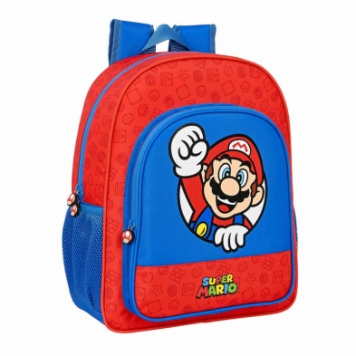 Imagen mochila junior super mario 38cm adaptable carro