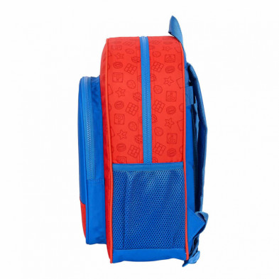 imagen 2 de mochila junior super mario 38cm adaptable carro