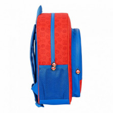 imagen 3 de mochila junior super mario 38cm adaptable carro