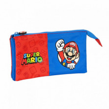 PORTATODO TRIPLE SUPER MARIO 22X3X12CM