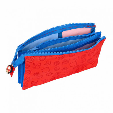 MOOS Portatodo Triple: El Estuche Infantil Resistente Que Acompaña A Tus Hijos Todo El Día (Azul Turquesa)