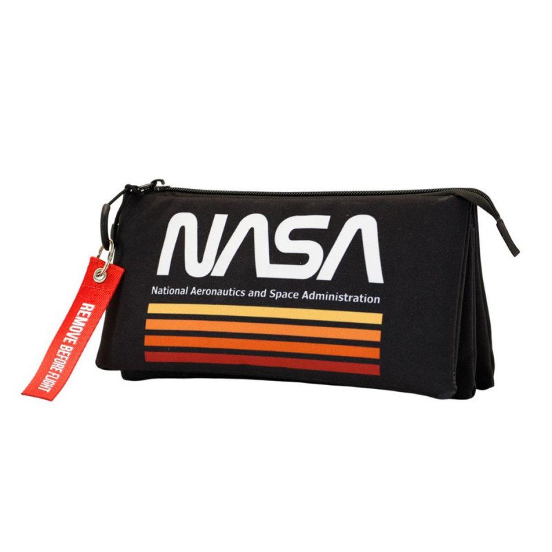 Imagen portatodo triple nasa negro 23x11x7cm Imagen portatodo triple nasa negro 23x11x7cm