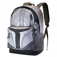 Imagen mochila the mandalorian gris 30x43x18cm