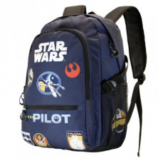 Imagen mochila star wars negro fight 31x44x18cm