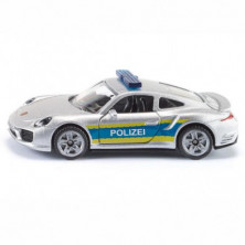 COCHE PORSCHE 911 HIGHWAY PATROL siku 80X33X25MM DE POLICÍA
