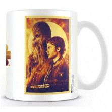 Imagen taza star wars han solo y chewie