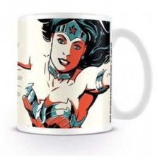 Imagen taza wonder woman dc comics