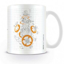 Imagen taza star wars bb8 los ultimos jedi